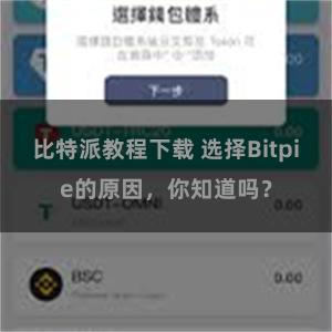 比特派教程下载 选择Bitpie的原因，你知道吗？