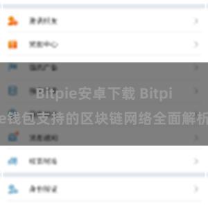 Bitpie安卓下载 Bitpie钱包支持的区块链网络全面解析