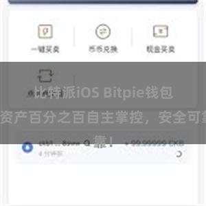 比特派iOS Bitpie钱包：资产百分之百自主掌控，安全可靠！