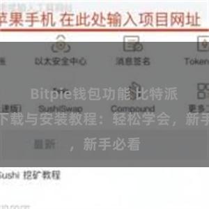 Bitpie钱包功能 比特派钱包下载与安装教程：轻松学会，新手必看