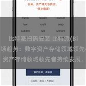 比特派扫码安装 比特派(Bitpie)钱包市场趋势：数字资产存储领域领先者持续发展。