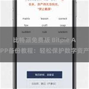 比特派免费版 Bitpie APP备份教程：轻松保护数字资产